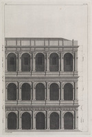 KG 11380
<br/>
Façade van gebouw met drie verdiepingen
<br/>
<em>Picart, Bernard (1673-1733)</em>
